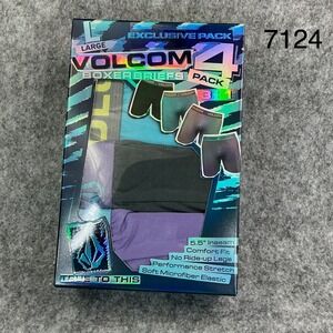 Volcom Men's XL 36-38 Assorted Performance Stretch Boxer Briefs 4 in Package